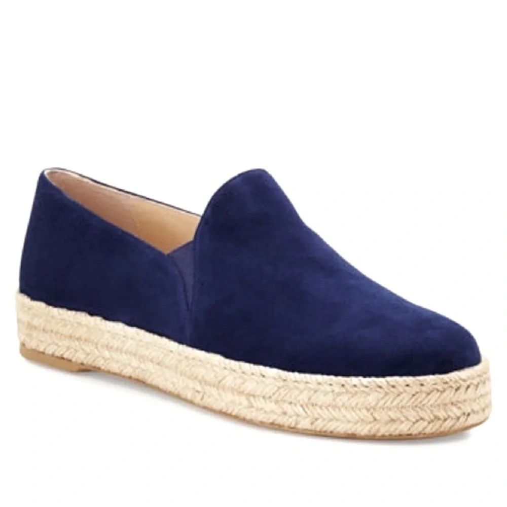 Stuart Weitzman Nugal Espadrille Flats Size Womens Size 10M Slip On